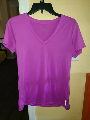 锐步 Play Dry - 紫色 V 领衬衫 - 尺寸。 L — 第 1/4 张图片