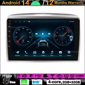 9"Android 14 Autoradio Carplay GPS SAT Navi DAB BT For Lancia Ypsilon 2006-2011 - Picture 1 of 14