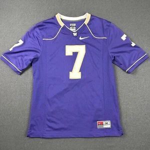 Nike University Of Washington Huskies Jersey Mens Medium #7 Football Team Purple - Picture 1 of 7