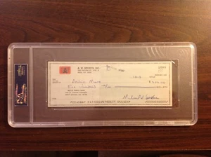 Archie Moore signed check autograph PSA - Picture 1 of 2