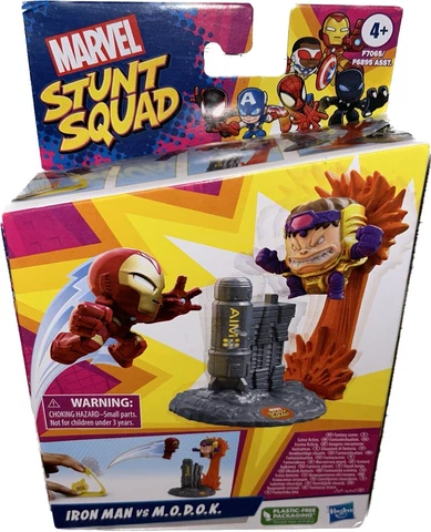 Hasbro MARVEL Stunt Squad IRON MAN VS M.O.D.O.K. Mini Figure Set (Sealed, 2023) Cover