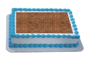 Foglio/cake topper effetto mattone tema glassa A4 - Foto 1 di 1