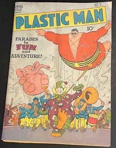 PLASTIC MAN #11 Primavera 1948 senza copertina con copertina copiata - Foto 1 di 10