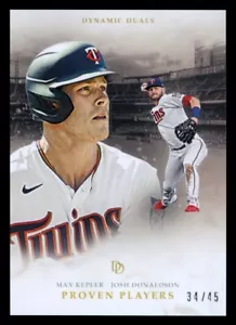 2020 TOPPS ON DEMAND DYNAMIC DUALS MAX KAPLER / JOSH DONALDSON BLACK CARD /45 - Picture 1 of 1