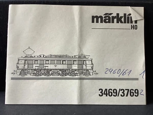 Descripción/manual de locomotoras Märklin BR E19 (CZ04-4S2/4/1) - Imagen 1 de 1