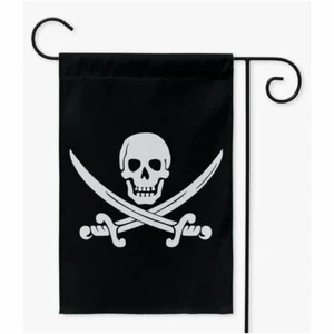 Calico Jack Pirate Jolly Roger Yard Flag - Rackham Skull and Crossbones, Arghhh! - Picture 1 of 5