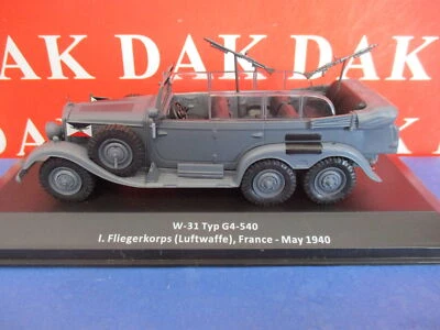 Die cast 1/43 Modellino Auto Mercedes W-31 Typ G4-540 I. Fliegerkorps Luftwaffe - Immagine 1 di 4