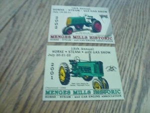 Menges Mills 2002 histórico caballo gasolina máquina de vapor exhibición placas de tablero - dos - Imagen 1 de 1