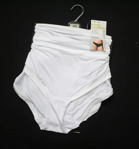 M & S BODY FLEXIFIT 3 X BIKINI KNICKERS SIZE 20 WHITE - Picture 1 of 1