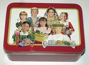 Hallmark American Girls 2003 lata con 5 cortadores de galletas y 8 tarjetas de recetas - Imagen 1 de 3