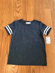 Pink Republic Girls Navy Short Sleeve Shirt Size L(14) NWT - Picture 1 of 3