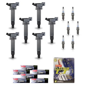 6X Ignition Coil & 6X Denso Platinum Spark Plug for 02-06 Toyota Camry 3.0L 3.3L - Picture 1 of 12