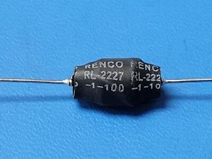 (5PCS) RL-2227-1-100 1 ELEMENT, 100uH, FERRITE-CORE, GENERAL PURPOSE INDUCTOR - Picture 1 of 4