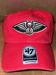 New Orleans Pelicans NBA '47 Clean Up Red Adjustable Hat Cap - Bild 1 von 12