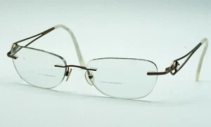 NATURALLY RIMLESS NR151 BRN Eyeglasses Eyewear Glasses Frames 53▢16-135 - Picture 1 of 8