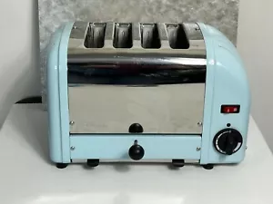 Vintage Dualit 4 Scheiben Toaster/Bagel Modell 84US blau/silber chrom - gebraucht - Bild 1 von 12