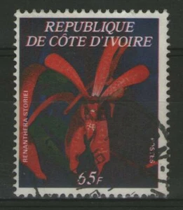COTE D'IVOIRE: n°462D oblitéré, "orchidée ivoirienne" (cote 30€) - Imagen 1 de 2