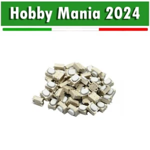 10 Pezzi - Pulsanti Interruttore Smd 4Pin 3.2X4.2X2.5mm Bianco Push Button - Foto 1 di 1