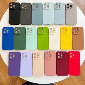 Case For iPhone 15 14 Pro Max Plus 13 12 11 Silicone Shockproof Slim Phone Cover - Picture 1 of 25