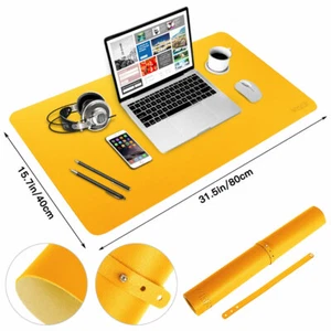 🔥Desk Pad Protector, Office Desk Mat, PU Leather Mouse Pad, Laptop Desk Pad - Picture 1 of 6