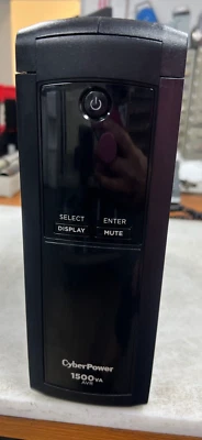 👀 CYBERPOWER 1500 VA AVR POWER SUPPLY 12 OUTLET CP1500AVRLCDA - Image 1 of 4