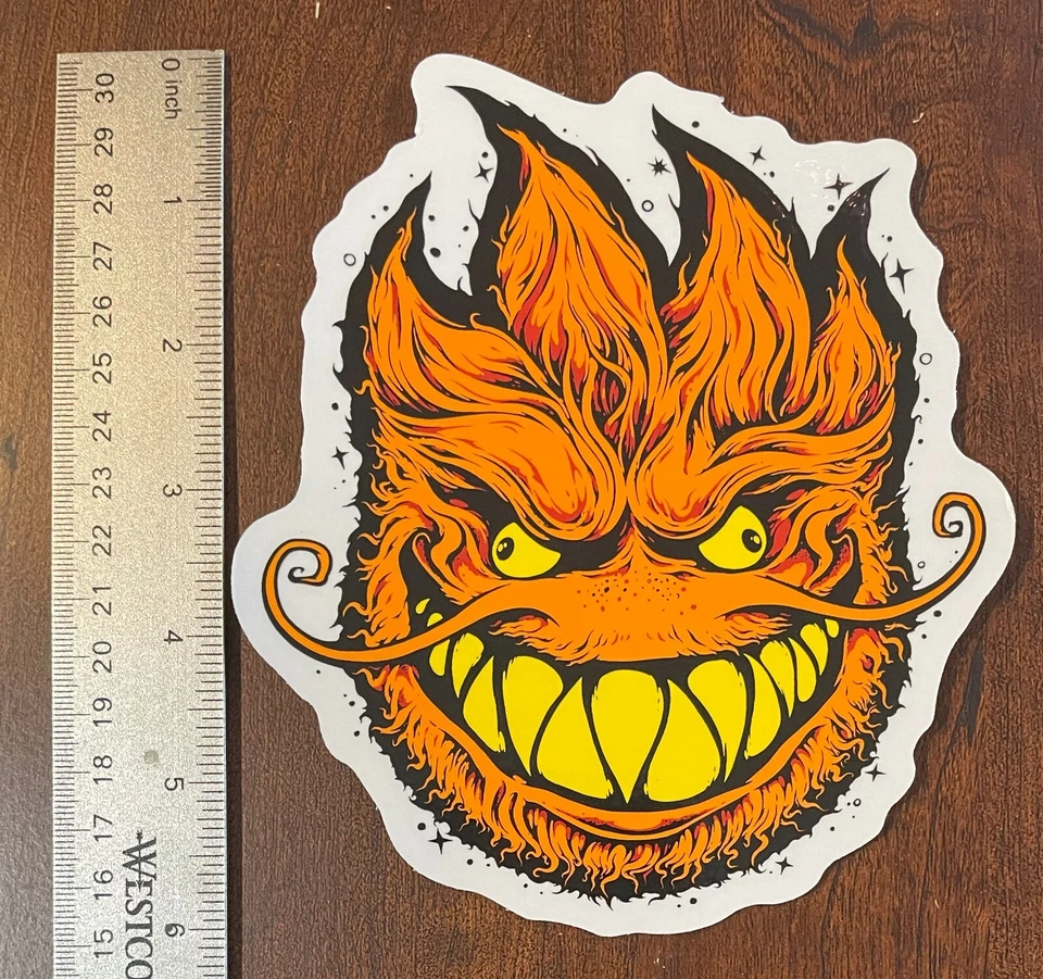 Spitfire Grimple Stix Sticker 6 in x 5.25 in Multicolor Skateboard Decal