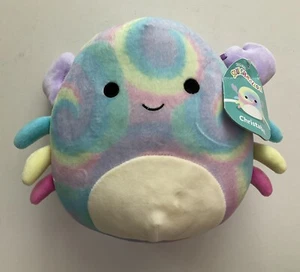 Squishmallow Squishmallows Tie Dye Pastel Christabel Crab 8” Plush Soft Toy - Picture 1 of 13