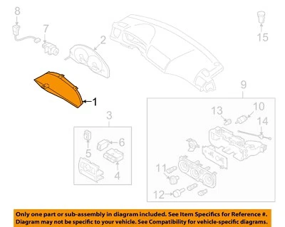 Medidor de velocímetro usado se adapta a: Subaru Legacy Cluster 2009 mercado de EE. UU. exc. Outback 2 Foto 1 de 3