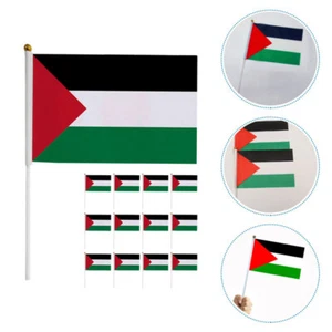 20 Pcs Hand Waving Flag Palestine for Car Pack Small Flags Palestinian - Picture 1 of 12