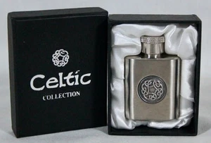 CELTIC COLLECTION ZINN & EDELSTAHL SCHOTTISCH 1 FLÜSSIGKEITSUNZE FLASCHE NEU IM KARTON - Bild 1 von 10