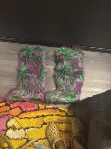 Knee High Fur Boots - Picture 1 of 4