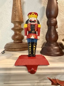 Nutcracker Cast Iron Christmas Stocking Hanger Midwest Importers - Picture 1 of 9