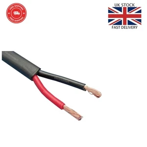 2 Core Twin Red/Black Copper Wiring Cable - 5m for Automotive & Marine Use - Picture 1 of 2