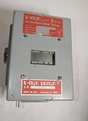 NEW GENUINE E-MON CORP. 208800 A.C. KILOWATTHOUR METER 4 WIRE 115/208 800 AMPS - Image 1 of 4
