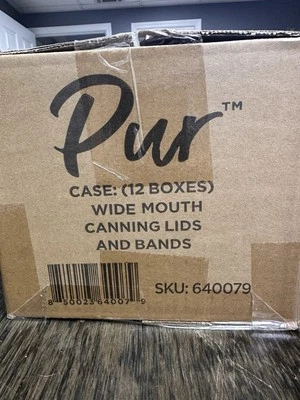 PUR Wide Mouth Canning Lids with Bands Case (12 Boxes) - Image 1 of 3