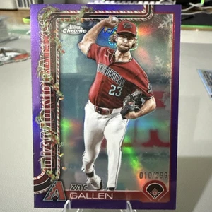 2025 Tipos Chrome Holiday HC131 Zac Gallen Purple Refractor  10/299 - Picture 1 of 6
