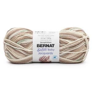 3 Pack Bernat Softee Baby Jacquards Yarn-Treefort 161052-52001 - Picture 1 of 1