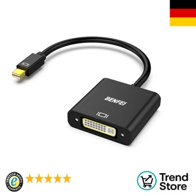 Vergoldeter Mini-DP zu DVI Konverter | HD-Video Übertragung - Bild 1 von 4