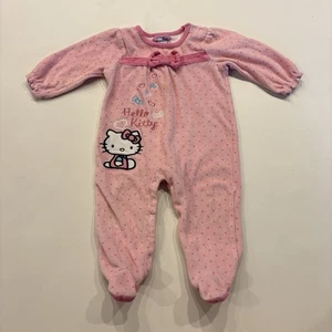 Body Hello Kitty Bebé Niñas 9-12 Meses Dormir - Una Pieza Rosa Sanrio - Imagen 1 de 9