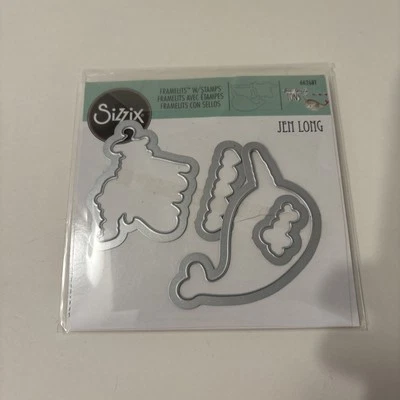 Sizzix Framelits Love You Tons Narwhal Jen 4 estampillas largas 4 troqueles 662681 Foto 1 de 2