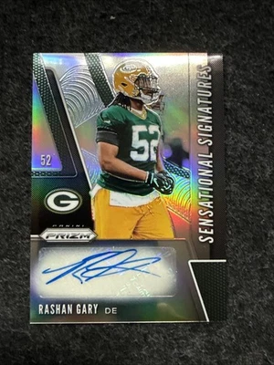 2019 Panini Prizm - Rashan Gary Sensational Signatures Silver Prizm Auto Packers - Image 1 of 2