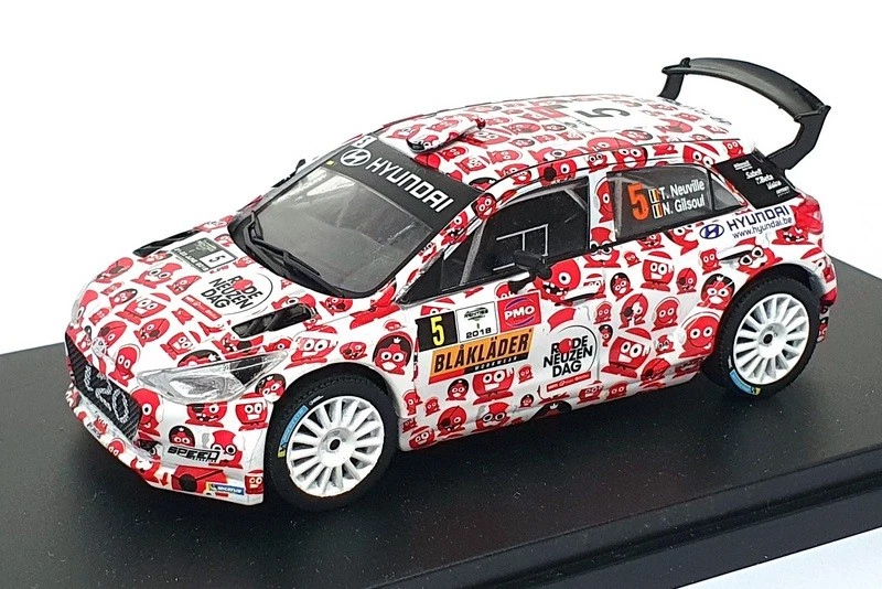 Modelos Ixo escala 1/43 MNP510 - Hyundai i20 R5 #5 Ypres Rally 2018 - rojo/blanco Foto 1 de 4