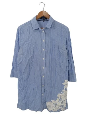 DANIEL HECHTER Blusa-camisa Mujeres Blusa Talla EU 40 azul-blanco look casual - Imagen 1 de 4