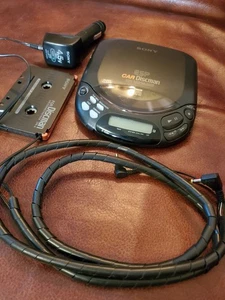 Sony ESP Car Discman D-828K Portable Compact Disc Player w/ Accessories - Picture 1 of 8