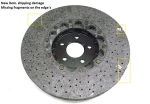 2017-2022 McLaren 720S Rear CCM Ceramic Brake Disk Rotor, Chipped 14C0034CP OEM - Picture 1 of 12