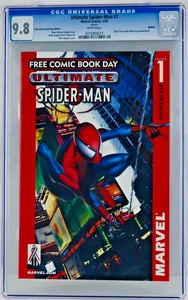 Ultimate Spider-Man #1 CGC 9.8 White Pages FCBD Reprint NM/MT Marvel Comics 2002 - Bild 1 von 2