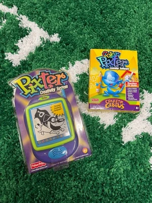 NOS RARE Pixter 1.0 Hand Held Creativity Computer Fisher Price Bundle Foto 1 de 4