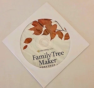 Family Tree Maker Workshop Ancestry.com CD Disc Windows - Bild 1 von 3