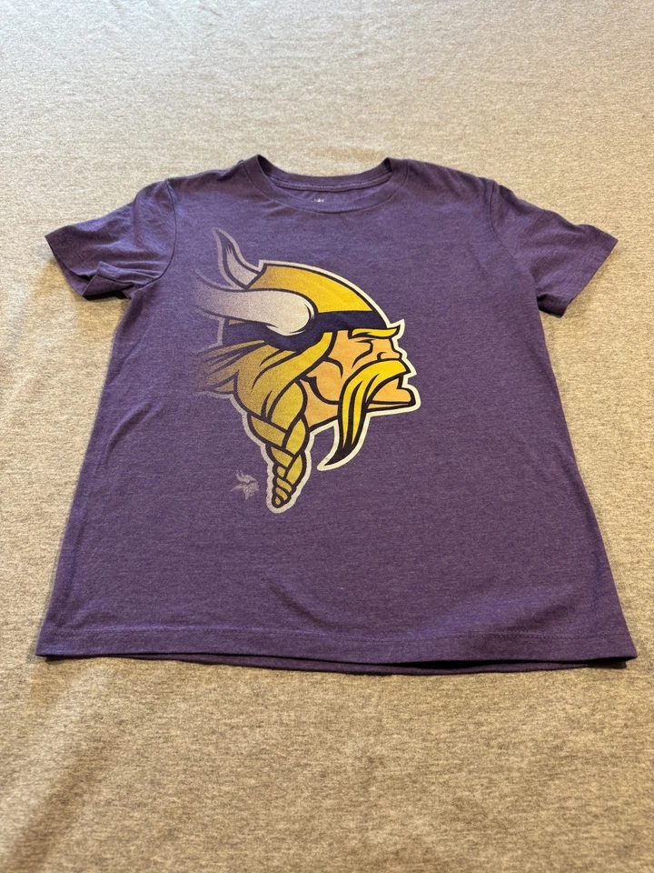 Camisa Púrpura Niños Minnesota Vikings Mediana 8 Equipo NFL Ropa Marca Fútbol M Foto 1 de 4
