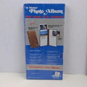 Vintage Le Memo Photo Album SF-35 Pioneer 100 Pocket Flip Memo Style Retro - Picture 1 of 4